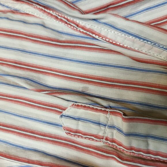 Pepe Jeans Button Up Shirt Mens XL Striped Long Sleeve Y2K - Picture 5 of 9